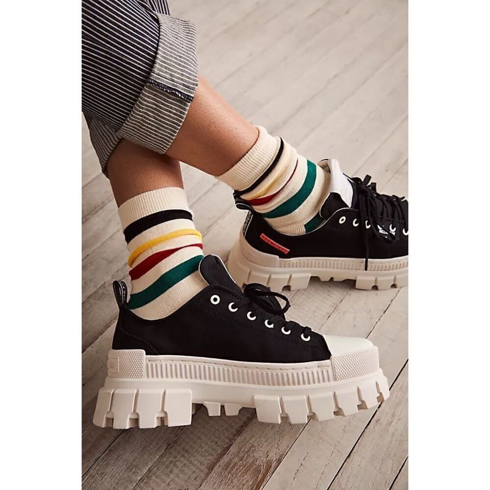 NIB PALLADIUM REVOLT LO TX PLATFORM SNEAKERS - 8.5